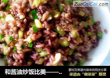 和酱油炒饭比美——蚝油黄瓜炒米饭