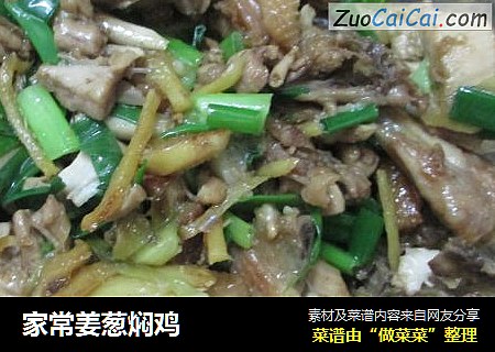 家常姜葱焖鸡