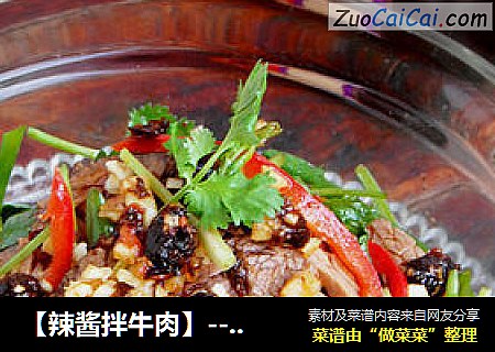 【辣酱拌牛肉】---- 下酒下饭的好菜