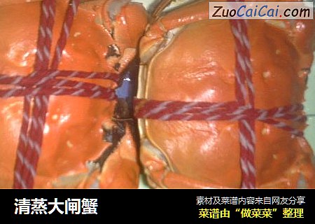 清蒸大闸蟹