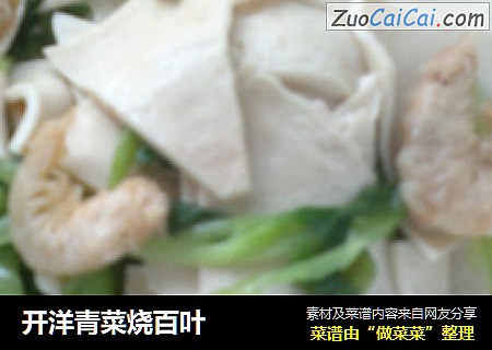 开洋青菜烧百叶