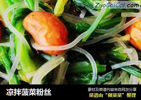 凉拌菠菜粉丝