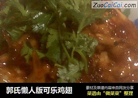 郭氏懒人版可乐鸡翅