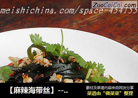 【麻辣海带丝】----- 不可一日无“菜”