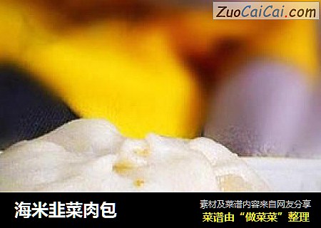 海米韭菜肉包