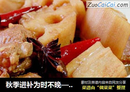 秋季进补为时不晚——【莲藕炖排骨】