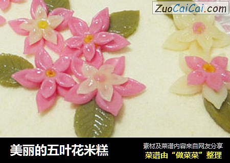 美丽的五叶花米糕