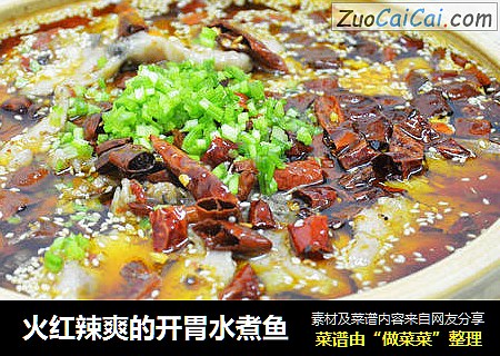火红辣爽的开胃水煮鱼