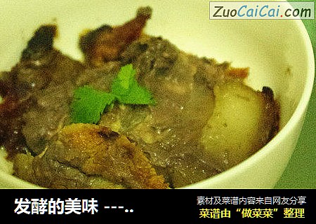 发酵的美味 ------  虾酱肉