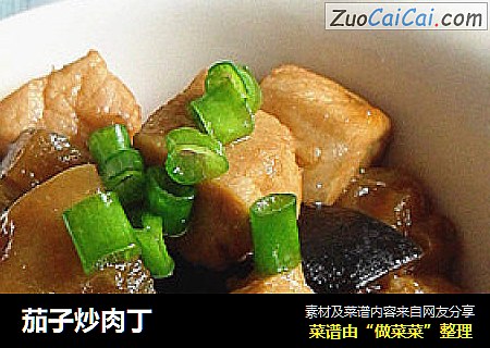茄子炒肉丁