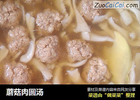 蘑菇肉圆汤