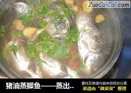 猪油蒸鲫鱼——蒸出来的营养（增强抵抗力与补钙）