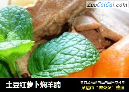土豆红萝卜焖羊腩