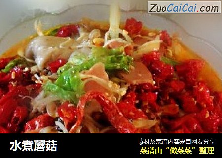 水煮蘑菇