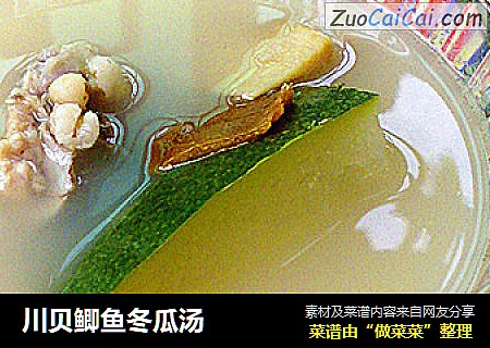 川贝鲫鱼冬瓜汤