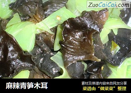 麻辣青笋木耳