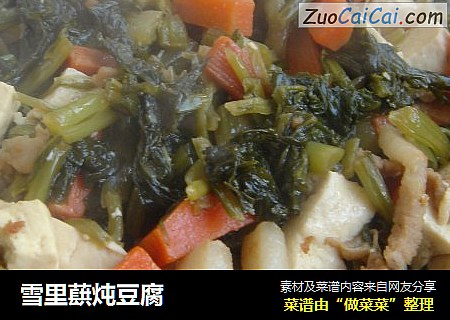 雪里蕻炖豆腐