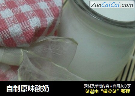 自制原味酸奶
