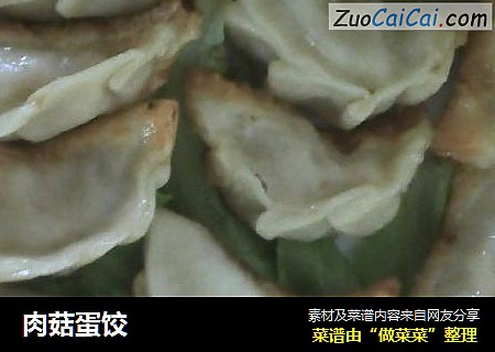 肉菇蛋饺