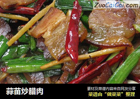 蒜苗炒腊肉
