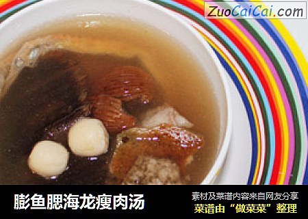 膨鱼腮海龙瘦肉汤