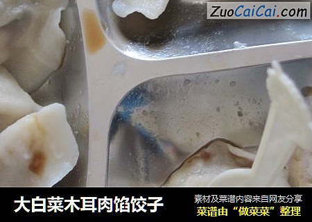 大白菜木耳肉馅饺子