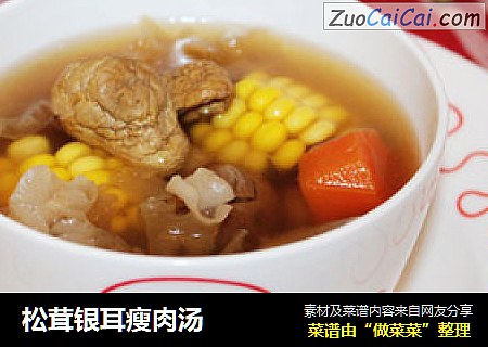 松茸银耳瘦肉汤
