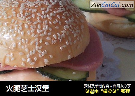 火腿芝士汉堡