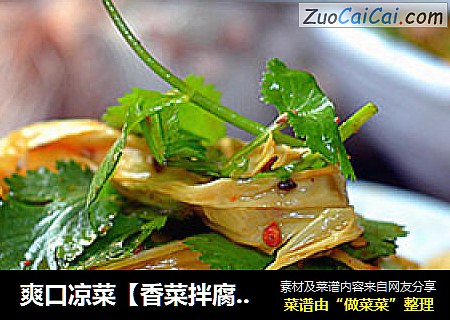 爽口凉菜【香菜拌腐竹】