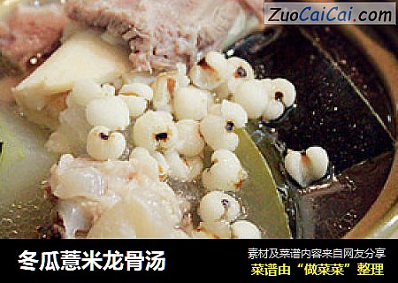 冬瓜薏米龙骨汤