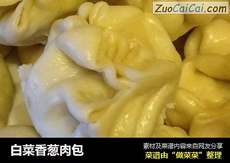 白菜香葱肉包