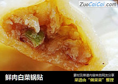 鲜肉白菜锅贴