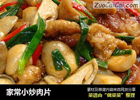 家常小炒肉片