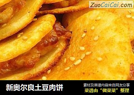 新奥尔良土豆肉饼