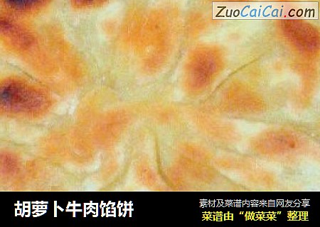胡萝卜牛肉馅饼