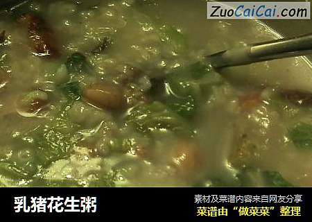 乳猪花生粥