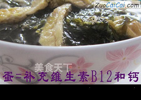 紫菜虾皮鸡蛋汤