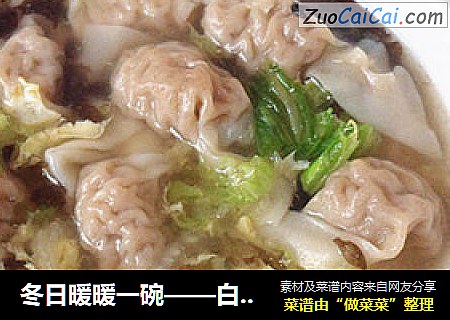 冬日暖暖一碗——白菜紫菜云吞