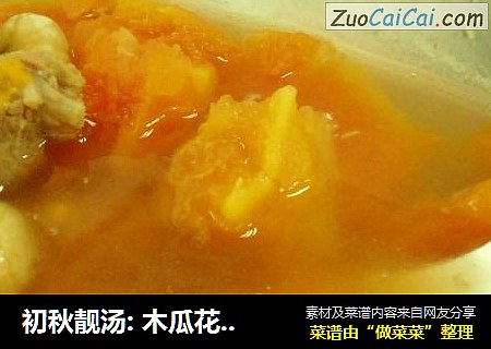 初秋靓汤: 木瓜花生排骨汤