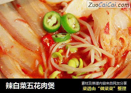 辣白菜五花肉煲