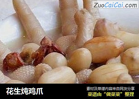 花生炖鸡爪