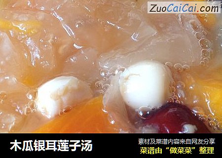 木瓜银耳莲子汤
