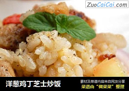 洋葱鸡丁芝士炒饭