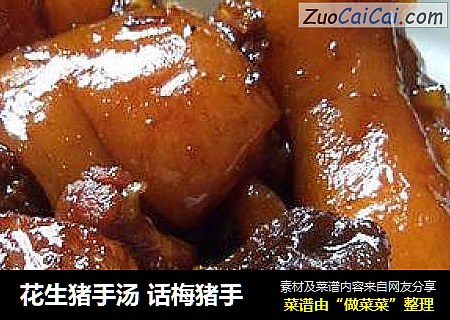 花生猪手汤 话梅猪手