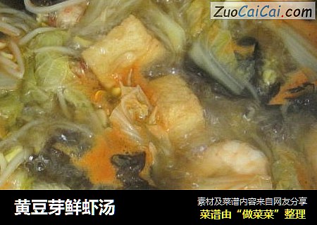 黄豆芽鲜虾汤