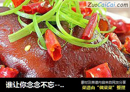 谁让你念念不忘----麻辣美容猪蹄