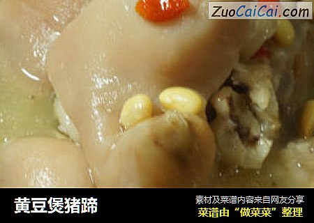 黄豆煲猪蹄