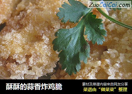 酥酥的蒜香炸鸡脆