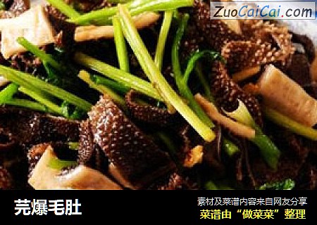 芫爆毛肚