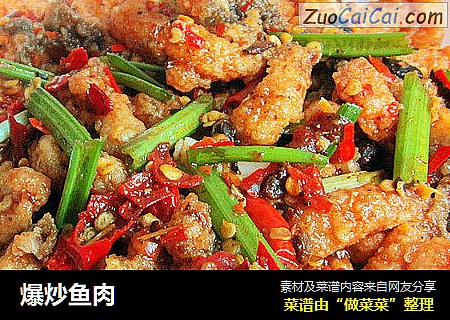 爆炒鱼肉